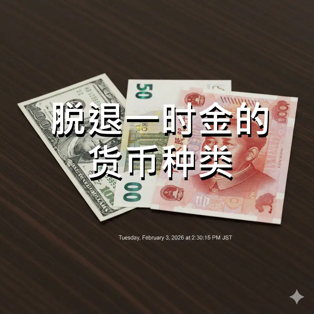可否选择领取退出补助金（脱退一时金）的货币种类？